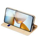 For Xiaomi Poco M4 5G DUX DUCIS Skin Pro Series Flip Leather Phone Case(Gold)