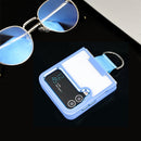 For Samsung Galaxy Z Flip4 Shield Transparent TPU + PC Phone Case with Ring(Purple)