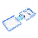 For Samsung Galaxy Z Flip4 Shield Transparent TPU + PC Phone Case with Ring(Red)
