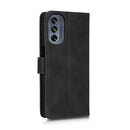 For Motorola Moto G62 Skin Feel Magnetic Flip Leather Phone Case(Black)