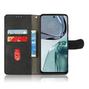 For Motorola Moto G62 Skin Feel Magnetic Flip Leather Phone Case(Black)