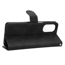 For Motorola Moto G62 Skin Feel Magnetic Flip Leather Phone Case(Black)