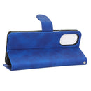 For Motorola Moto G62 Skin Feel Magnetic Flip Leather Phone Case(Blue)