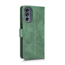 For Motorola Moto G62 Skin Feel Magnetic Flip Leather Phone Case(Green)