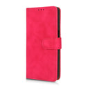 For Motorola Moto G62 Skin Feel Magnetic Flip Leather Phone Case(Rose Red)