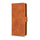 For Motorola Moto G62 Skin Feel Magnetic Flip Leather Phone Case(Brown)