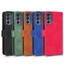For Motorola Moto G62 Skin Feel Magnetic Flip Leather Phone Case(Black)