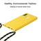 For Huawei P30 Lite Wheat Straw Material + TPU Protective Case with Lanyard(Yellow)