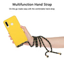 For Huawei P30 Lite Wheat Straw Material + TPU Protective Case with Lanyard(Yellow)