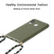 For Huawei P30 Lite Wheat Straw Material + TPU Protective Case with Lanyard(Army Green)