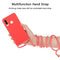 For Huawei P30 Lite Wheat Straw Material + TPU Protective Case with Lanyard(Red)