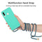 For Huawei P30 Lite Wheat Straw Material + TPU Protective Case with Lanyard(Green)