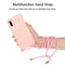 For Huawei P30 Lite Wheat Straw Material + TPU Protective Case with Lanyard(Pink)