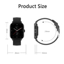 HAMTOD GT21 1.69 inch TFT Screen Smart Watch Supports Bluetooth Call/Sleep Monitoring/Heart Rate Monitoring(Obsidian Black)