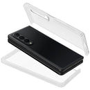 For Samsung Galaxy Z Fold4 Frosted Hard PC Soft TPU Phone Case(Transparent)