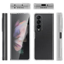 For Samsung Galaxy Z Fold4 Frosted Hard PC Soft TPU Phone Case(Transparent)