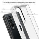 For Samsung Galaxy Z Fold4 Frosted Hard PC Soft TPU Phone Case(Transparent)