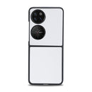 For Huawei P50 Pocket Plain Skin Litchi Texture Phone Case(White)