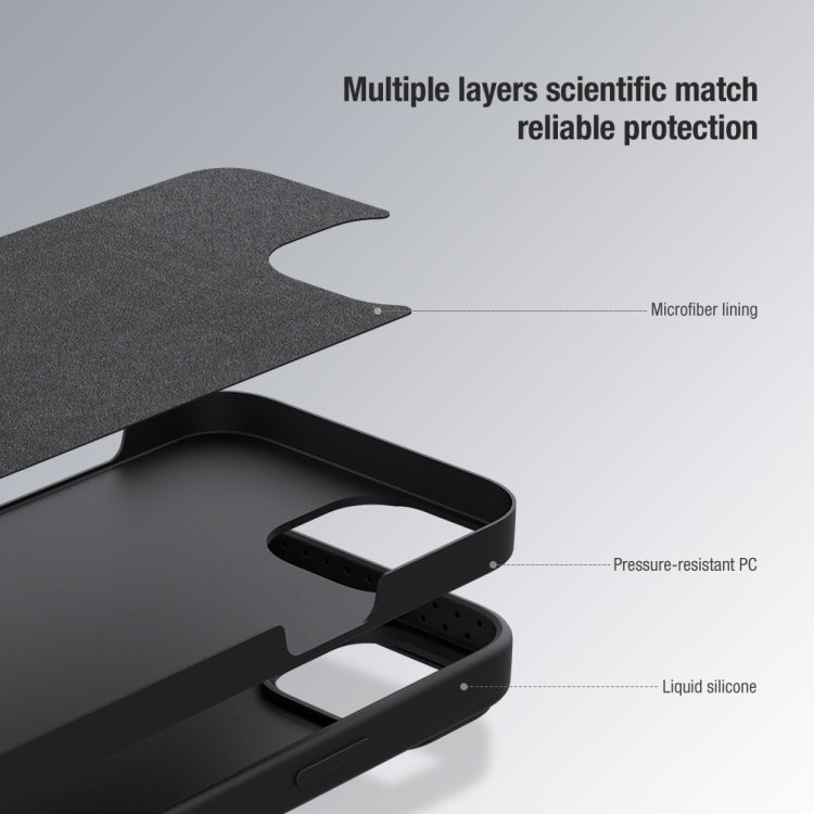 For iPhone 14 Pro NILLKIN CamShield Liquid Silicone Phone Case(Black)