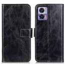 For Motorola Edge 30 Lite / Edge 30 Neo Retro Crazy Horse Texture Leather Phone Case(Black)