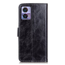 For Motorola Edge 30 Lite / Edge 30 Neo Retro Crazy Horse Texture Leather Phone Case(Black)
