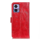 For Motorola Edge 30 Lite / Edge 30 Neo Retro Crazy Horse Texture Leather Phone Case(Red)