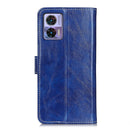 For Motorola Edge 30 Lite / Edge 30 Neo Retro Crazy Horse Texture Leather Phone Case(Blue)
