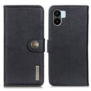 For Xiaomi Redmi A1 KHAZNEH Cowhide Texture Leather Phone Case(Black)