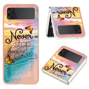 For Samsung Galaxy Z Flip4 Electroplating IMD TPU Phone Case with Ring(Dream Butterfly)