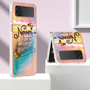 For Samsung Galaxy Z Flip4 Electroplating IMD TPU Phone Case with Ring(Dream Butterfly)