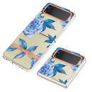 For Samsung Galaxy Z Flip4 Flowers and Plants Series IMD TPU Phone Case(Orchid Peony)