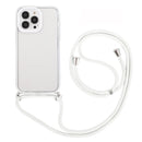 For iPhone 14 Pro 3 In 1 PC + TPU Transparent Phone Case(White)