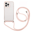For iPhone 14 Pro 3 In 1 PC + TPU Transparent Phone Case(Light Pink)