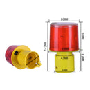 Night Solar Safety Warning Flash Light, Specification:02 Sleeve(White)
