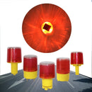 Night Solar Safety Warning Flash Light, Specification:04 Magnet(White)