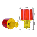 Night Solar Safety Warning Flash Light, Specification:05 Thick Sticks Tied or Inserted(Yellow)