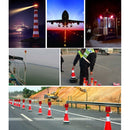 Night Solar Safety Warning Flash Light, Specification:05 Thick Sticks Tied or Inserted(Yellow)