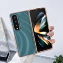 For Samsung Galaxy Z Fold4 Nano Electroplating Protective Phone Case(Green Grass)