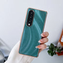 For Samsung Galaxy Z Fold4 Nano Electroplating Protective Phone Case(Green Grass)