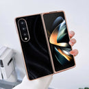 For Samsung Galaxy Z Fold4 Nano Electroplating Protective Phone Case(Black)