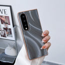 For Samsung Galaxy Z Fold4 Nano Electroplating Protective Phone Case(Silver Bead Grey)