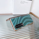 For Samsung Galaxy Z Fold4 Nano Electroplating Protective Phone Case(Silver Bead Grey)
