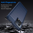 For Motorola Edge 30 Fusion/Moto S30 Pro Brushed Texture Carbon Fiber TPU Phone Case(Blue)