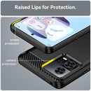 For Motorola Edge 30 Fusion/Moto S30 Pro Brushed Texture Carbon Fiber TPU Phone Case(Black)