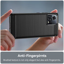 For Motorola Edge 30 Fusion/Moto S30 Pro Brushed Texture Carbon Fiber TPU Phone Case(Black)