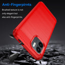For Xiaomi Redmi A1 Brushed Texture Carbon Fiber TPU Phone Case(Red)