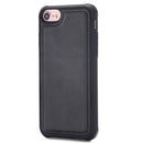 For iPhone 7 / 8 Magnetic Shockproof PC + TPU + PU Leather Protective Case(Black)