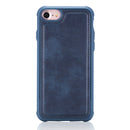For iPhone 7 / 8 Magnetic Shockproof PC + TPU + PU Leather Protective Case(Blue)