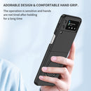 For Samsung Galaxy Z Flip4 Magsafe Magnetic Folding PC Phone Case(Black)