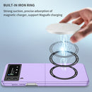 For Samsung Galaxy Z Flip4 Magsafe Magnetic Folding PC Phone Case(Purple)